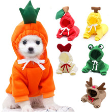 Load image into Gallery viewer, Warm Dog Winter Clothes Cute Fruit Dog Coat Hoodies Fleece Pet Dogs Costume Jacket for French Bulldog Chihuahua Ropa Para Perro
