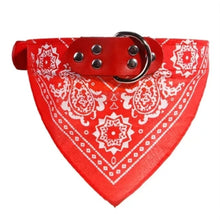 Load image into Gallery viewer, Cute Adjustable Small Dog Collars Puppy Pet Slobber Towel Outdoor Cat Collar Print Scarf Design Dog Collar Neckerchief
