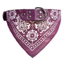 Load image into Gallery viewer, Cute Adjustable Small Dog Collars Puppy Pet Slobber Towel Outdoor Cat Collar Print Scarf Design Dog Collar Neckerchief
