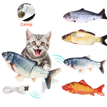 Load image into Gallery viewer, Pet Soft Electronic Fish Shape Cat Toy Electric USB Charging Simulation Fish Toys Funny Cat Chewing Playing Supplies Dropshiping
