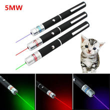 Load image into Gallery viewer, 5MW LED Laser Pet Cat Toy Red Dot Light Sight 530Nm 405Nm 650Nm Interactive Pen Pointer
