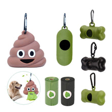 Load image into Gallery viewer, Waste Bag Dispenser for Dog Waste Carrier Green Black Pet Supply Accessory Dog Cat Small Tools Poop Bag Holder
