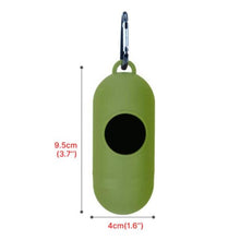 Load image into Gallery viewer, Waste Bag Dispenser for Dog Waste Carrier Green Black Pet Supply Accessory Dog Cat Small Tools Poop Bag Holder
