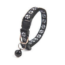 Load image into Gallery viewer, Colorful Pet Supplies Cat Collar Cat Necklace And Cat Paw Print Adjustable Collar Bell Positioning Footprint Pet Collar Dropship
