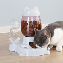 Load image into Gallery viewer, 2 IN 1 Cat Water And Food Feeder Dispenser Automatic Dog Cats Drinking Bottles Feeding Bowl Dispensers Pet Supplies 2.2L
