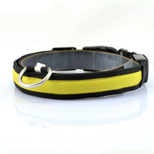 Load image into Gallery viewer, Leopard LED Dog Collar Luminous Adjustable Glowing Collar For Dogs Pet Night Safety Nylon Collar Luminous LED Bright Dog Collar
