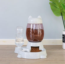 Load image into Gallery viewer, 2.2L Pet Dog Cat Automatic Feeder Bowl for Dogs Drinking Water 528ml Bottle Kitten Bowls Slow Food Feeding Container Supplies
