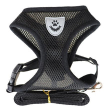 Load image into Gallery viewer, Breathable Small Dog Harness And Leash Nylon Safety Mesh Chest Strap Collar For Kitten Cat Chihuahua Pug Bulldog Cats Vest
