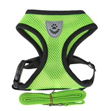 Load image into Gallery viewer, Breathable Small Dog Harness And Leash Nylon Safety Mesh Chest Strap Collar For Kitten Cat Chihuahua Pug Bulldog Cats Vest
