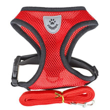 Load image into Gallery viewer, Breathable Small Dog Harness And Leash Nylon Safety Mesh Chest Strap Collar For Kitten Cat Chihuahua Pug Bulldog Cats Vest
