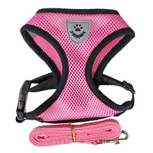 Load image into Gallery viewer, Breathable Small Dog Harness And Leash Nylon Safety Mesh Chest Strap Collar For Kitten Cat Chihuahua Pug Bulldog Cats Vest
