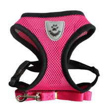 Load image into Gallery viewer, Breathable Small Dog Harness And Leash Nylon Safety Mesh Chest Strap Collar For Kitten Cat Chihuahua Pug Bulldog Cats Vest
