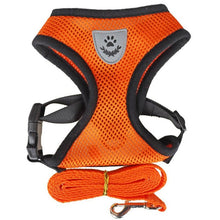 Load image into Gallery viewer, Breathable Small Dog Harness And Leash Nylon Safety Mesh Chest Strap Collar For Kitten Cat Chihuahua Pug Bulldog Cats Vest
