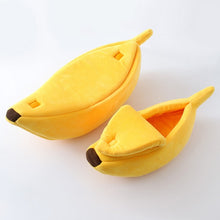 Load image into Gallery viewer, Funny Banana Cat Bed House Cute Cozy Cat Mat Beds Warm Durable Portable Pet Basket Kennel Dog Cushion Cat Supplies Multicolor
