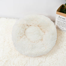 Load image into Gallery viewer, Super Soft Long Plush Warm Pet Mat Cute Lightweight Kennel Cat Sleeping Basket Bed Round Fluffy Comfortable Touch Pet Products
