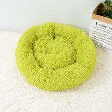Load image into Gallery viewer, Super Soft Long Plush Warm Pet Mat Cute Lightweight Kennel Cat Sleeping Basket Bed Round Fluffy Comfortable Touch Pet Products
