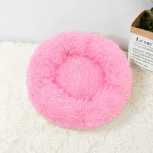 Load image into Gallery viewer, Super Soft Long Plush Warm Pet Mat Cute Lightweight Kennel Cat Sleeping Basket Bed Round Fluffy Comfortable Touch Pet Products
