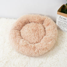 Load image into Gallery viewer, Super Soft Long Plush Warm Pet Mat Cute Lightweight Kennel Cat Sleeping Basket Bed Round Fluffy Comfortable Touch Pet Products
