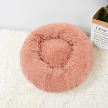 Load image into Gallery viewer, Super Soft Long Plush Warm Pet Mat Cute Lightweight Kennel Cat Sleeping Basket Bed Round Fluffy Comfortable Touch Pet Products
