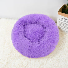 Load image into Gallery viewer, Super Soft Long Plush Warm Pet Mat Cute Lightweight Kennel Cat Sleeping Basket Bed Round Fluffy Comfortable Touch Pet Products
