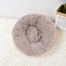 Load image into Gallery viewer, Super Soft Long Plush Warm Pet Mat Cute Lightweight Kennel Cat Sleeping Basket Bed Round Fluffy Comfortable Touch Pet Products
