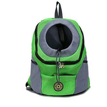 Load image into Gallery viewer, Out Double Shoulder Portable Travel Backpack Outdoor Pet Dog Carrier Bag Pet Dog Front Bag Mesh Backpack Head Pet Supplies
