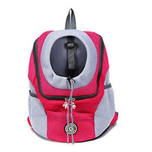 Load image into Gallery viewer, Out Double Shoulder Portable Travel Backpack Outdoor Pet Dog Carrier Bag Pet Dog Front Bag Mesh Backpack Head Pet Supplies

