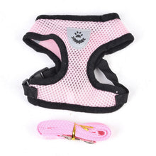 Load image into Gallery viewer, Pets Adjustable Harness Vest Cat DogsWalking Lead Leash For Puppy Collar Polyester Mesh Harness For Small Medium Dog Cat Pet
