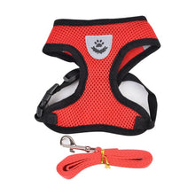 Load image into Gallery viewer, Pets Adjustable Harness Vest Cat DogsWalking Lead Leash For Puppy Collar Polyester Mesh Harness For Small Medium Dog Cat Pet
