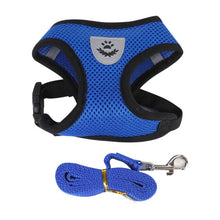 Load image into Gallery viewer, Pets Adjustable Harness Vest Cat DogsWalking Lead Leash For Puppy Collar Polyester Mesh Harness For Small Medium Dog Cat Pet
