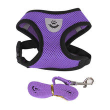 Load image into Gallery viewer, Pets Adjustable Harness Vest Cat DogsWalking Lead Leash For Puppy Collar Polyester Mesh Harness For Small Medium Dog Cat Pet

