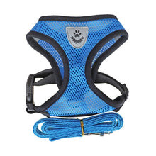 Load image into Gallery viewer, Pets Adjustable Harness Vest Cat DogsWalking Lead Leash For Puppy Collar Polyester Mesh Harness For Small Medium Dog Cat Pet
