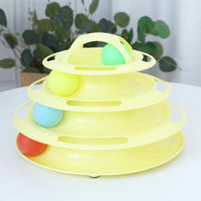 Load image into Gallery viewer, Three Levels Pet Cat Toy Training Amusement Plate Kitten Tower Tracks Disc Cat Intelligence Amusement Triple Disc Tumbler
