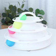 Load image into Gallery viewer, Three Levels Pet Cat Toy Training Amusement Plate Kitten Tower Tracks Disc Cat Intelligence Amusement Triple Disc Tumbler
