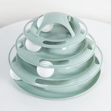 Load image into Gallery viewer, Three Levels Pet Cat Toy Training Amusement Plate Kitten Tower Tracks Disc Cat Intelligence Amusement Triple Disc Tumbler
