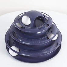 Load image into Gallery viewer, Three Levels Pet Cat Toy Training Amusement Plate Kitten Tower Tracks Disc Cat Intelligence Amusement Triple Disc Tumbler
