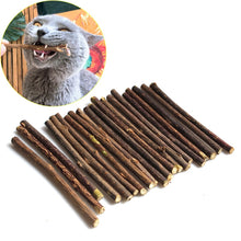 Load image into Gallery viewer, Natural Catnip Pet Cat Molar Toothpaste Stick Matatabi Actinidia Fruit Silvervine Cat Snacks Sticks Pet Cleaning Teeth

