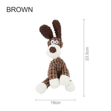 Load image into Gallery viewer, Pet Chewing Animals Donkey Shaped Dog Bite Corduroy Plush Teething Toy for Small Dogs High Quality Pet Training Supplies

