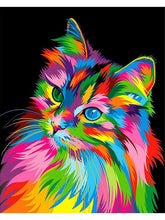 Load image into Gallery viewer, 5D DIY Diamond Painting Animals Lion Cat Tiger Cross Stitch Kit Full Drill Square Embroidery Mosaic Art Picture of Rhinestones
