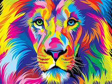 Load image into Gallery viewer, 5D DIY Diamond Painting Animals Lion Cat Tiger Cross Stitch Kit Full Drill Square Embroidery Mosaic Art Picture of Rhinestones
