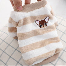 Load image into Gallery viewer, Warm Fleece Pet Clothes Cute Fruit Print Coat Small Medium Dog Cat Shirt Jacket Teddy French Bulldog Chihuahua Winter Outfit
