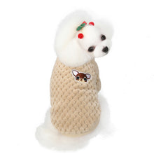 Load image into Gallery viewer, Warm Fleece Pet Clothes Cute Fruit Print Coat Small Medium Dog Cat Shirt Jacket Teddy French Bulldog Chihuahua Winter Outfit

