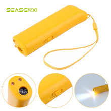 Load image into Gallery viewer, Dog Repeller Anti Barking Device 3 in 1 Ultrasonic Stray Dog Repeller Pet Dog Training Control with LED Flashlight Dog Supplies
