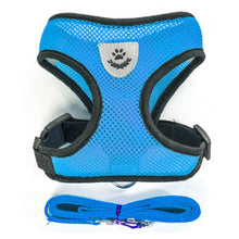 Load image into Gallery viewer, Breathable Small Dog Pet Harness and Leash Set Puppy Cat Vest Harness Collar For Chihuahua Pug Bulldog Cat arnes perro
