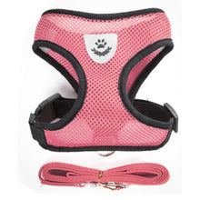 Load image into Gallery viewer, Breathable Small Dog Pet Harness and Leash Set Puppy Cat Vest Harness Collar For Chihuahua Pug Bulldog Cat arnes perro
