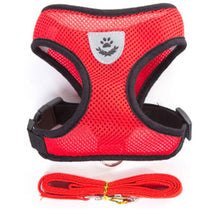 Load image into Gallery viewer, Breathable Small Dog Pet Harness and Leash Set Puppy Cat Vest Harness Collar For Chihuahua Pug Bulldog Cat arnes perro
