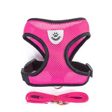 Load image into Gallery viewer, Breathable Small Dog Pet Harness and Leash Set Puppy Cat Vest Harness Collar For Chihuahua Pug Bulldog Cat arnes perro
