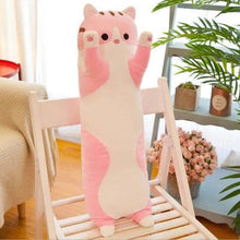 Load image into Gallery viewer, 130cm Cute Soft Long Cat Pillow Plush Toys Stuffed Pause Office Nap Pillow Bed Sleep Pillow Home Decor Gift Doll for Kids Girl
