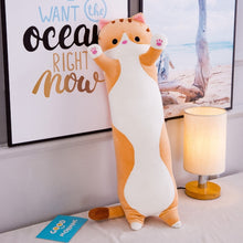 Load image into Gallery viewer, 130cm Cute Soft Long Cat Pillow Plush Toys Stuffed Pause Office Nap Pillow Bed Sleep Pillow Home Decor Gift Doll for Kids Girl
