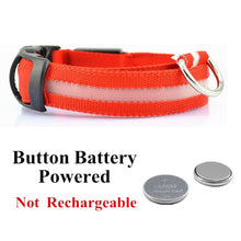 Load image into Gallery viewer, USB Rechargeable Pet Dog LED Glowing Collar  Luminous Flashing Necklace Outdoor Walking  Night Safety Supplies
